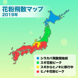 【第五回花粉飛散傾向】広範囲で花粉飛散ピーク終盤、5月上旬までにシーズン終了へ