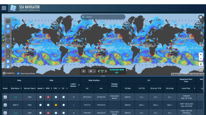 統合型の航海気象サービス「Sea Navigator」を提供開始 | Weathernews Inc.